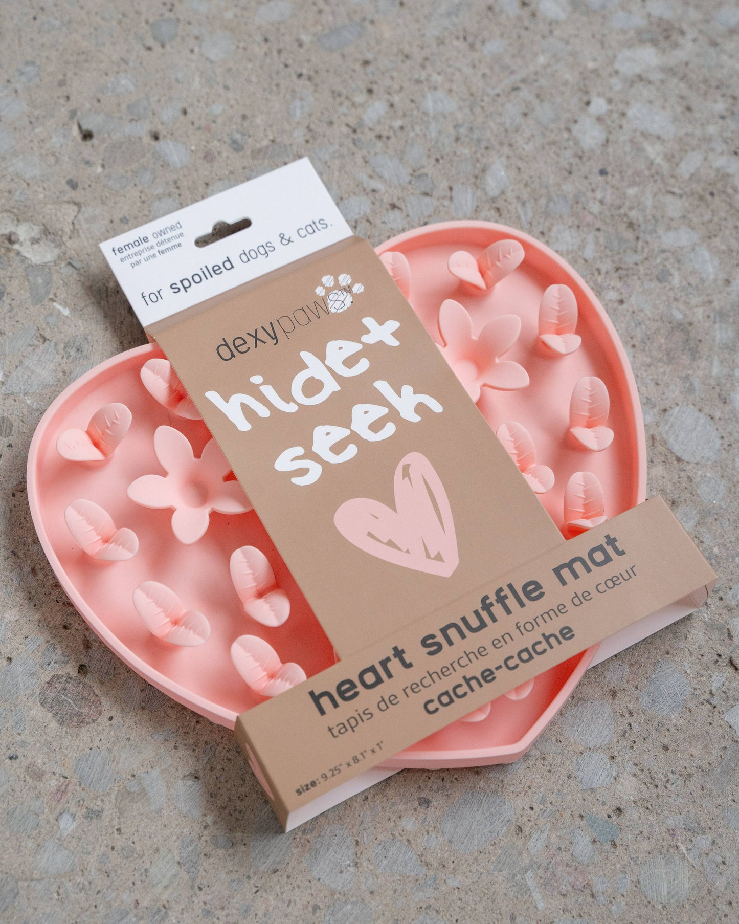 Blush Pink Heart Enrichment Snuffle Mat