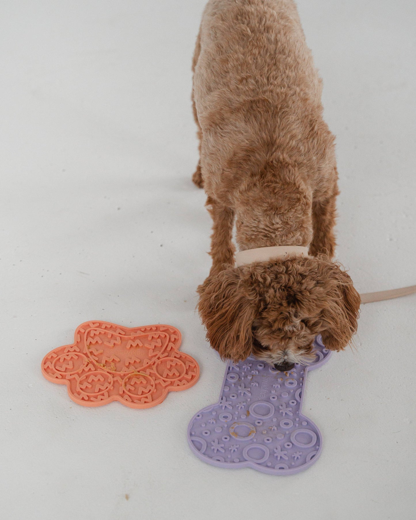 Lilac Dog Bone Enrichment Lick Mat