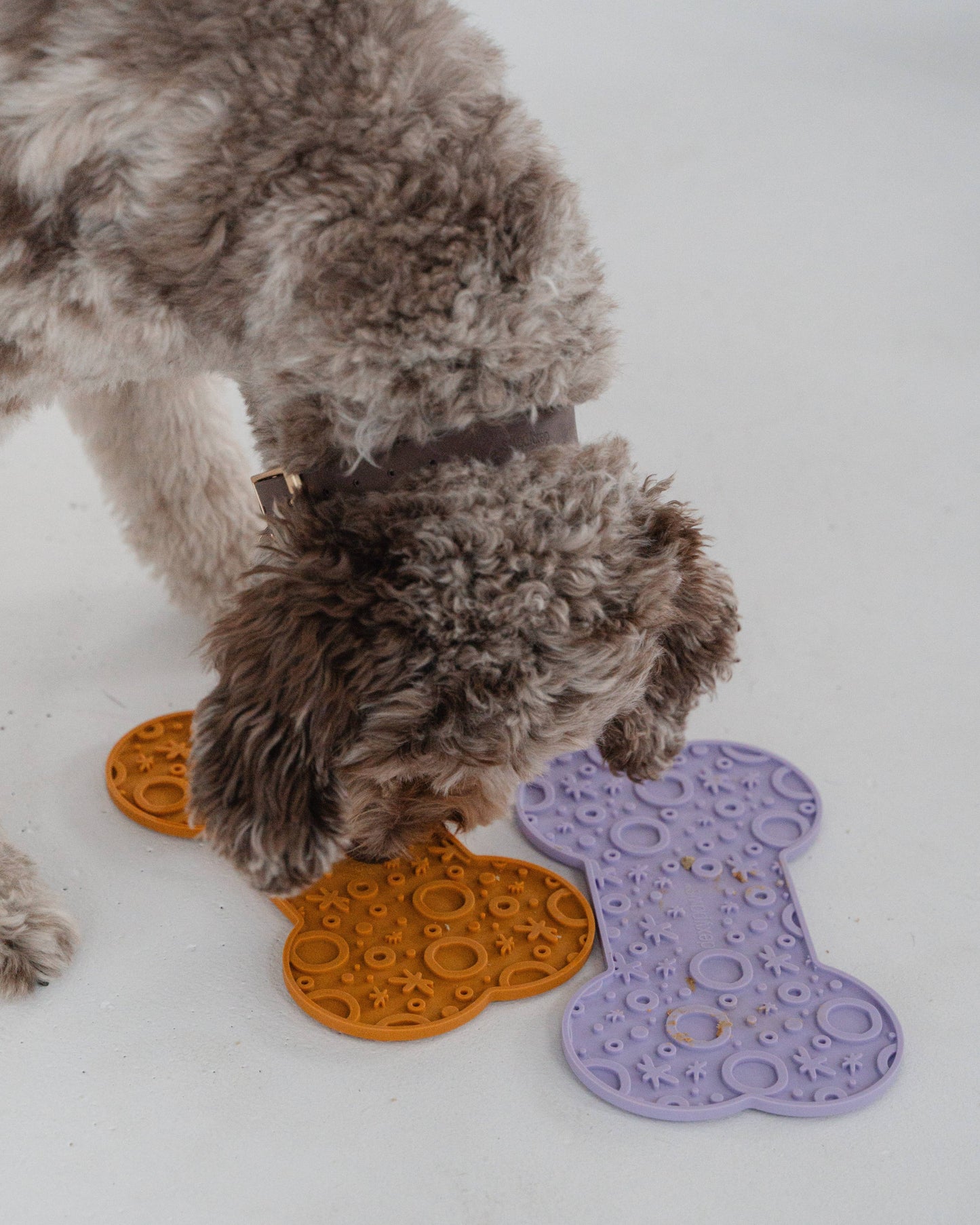Lilac Dog Bone Enrichment Lick Mat
