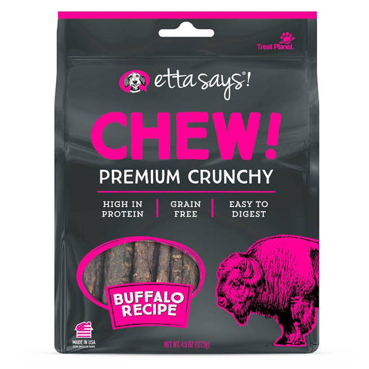 Etta Says! Chew Premium Crunchy Buffalo Dog Chew 4.5oz