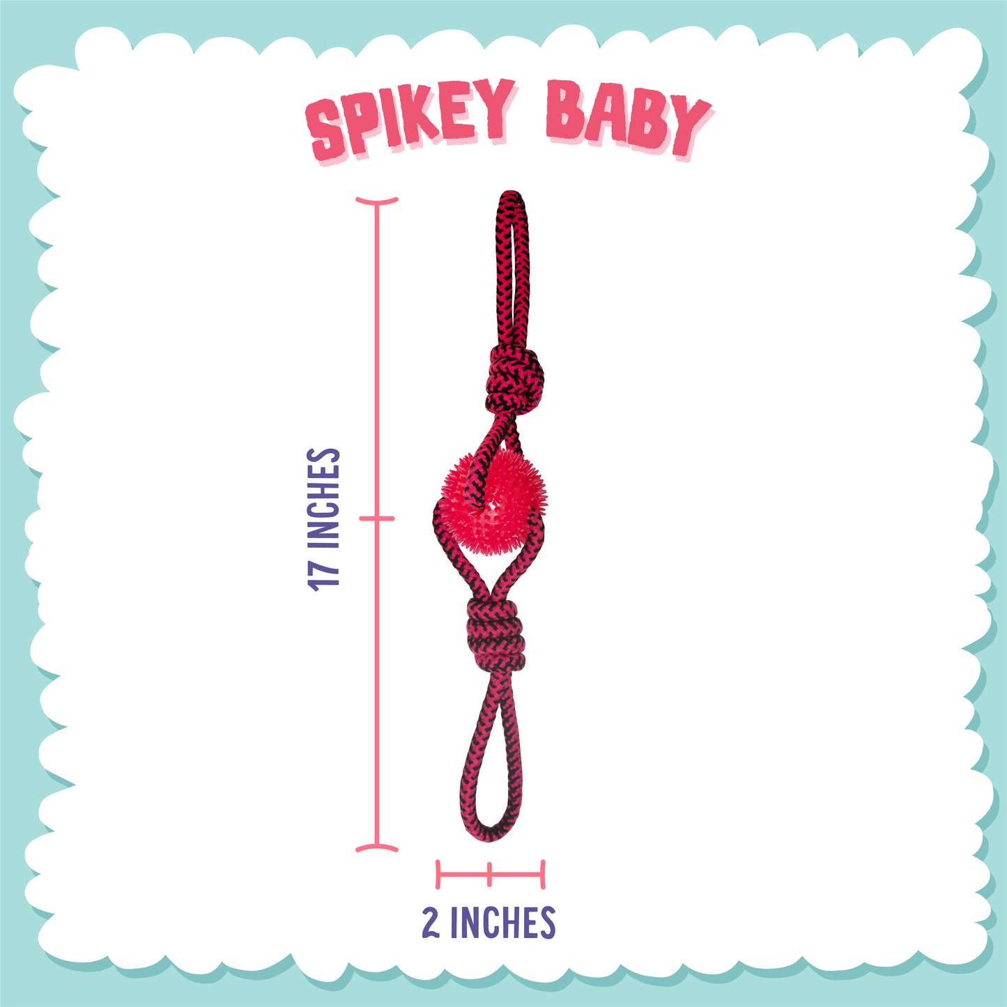 SnugArooz Spikey Baby Rope Dog Toy