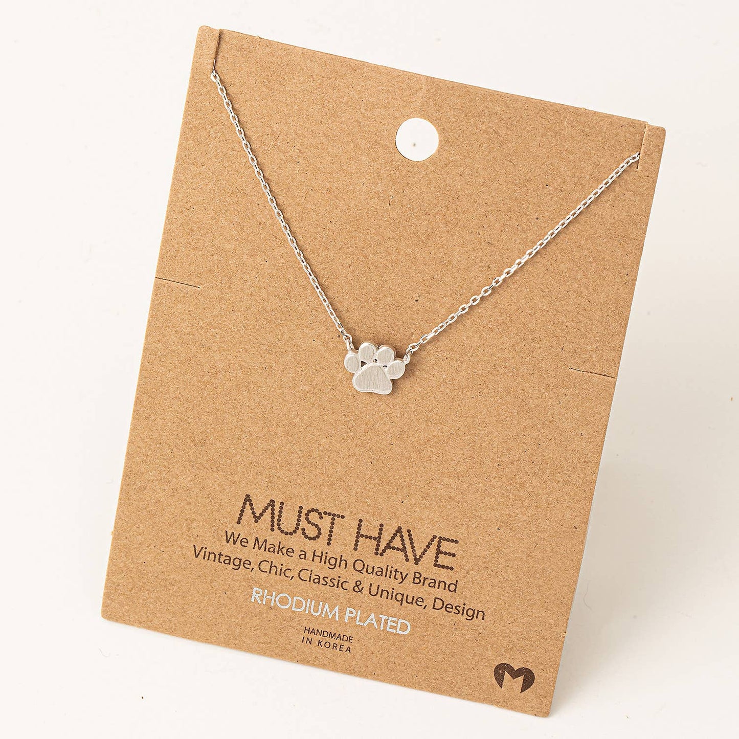 Mini Paw Print Necklace