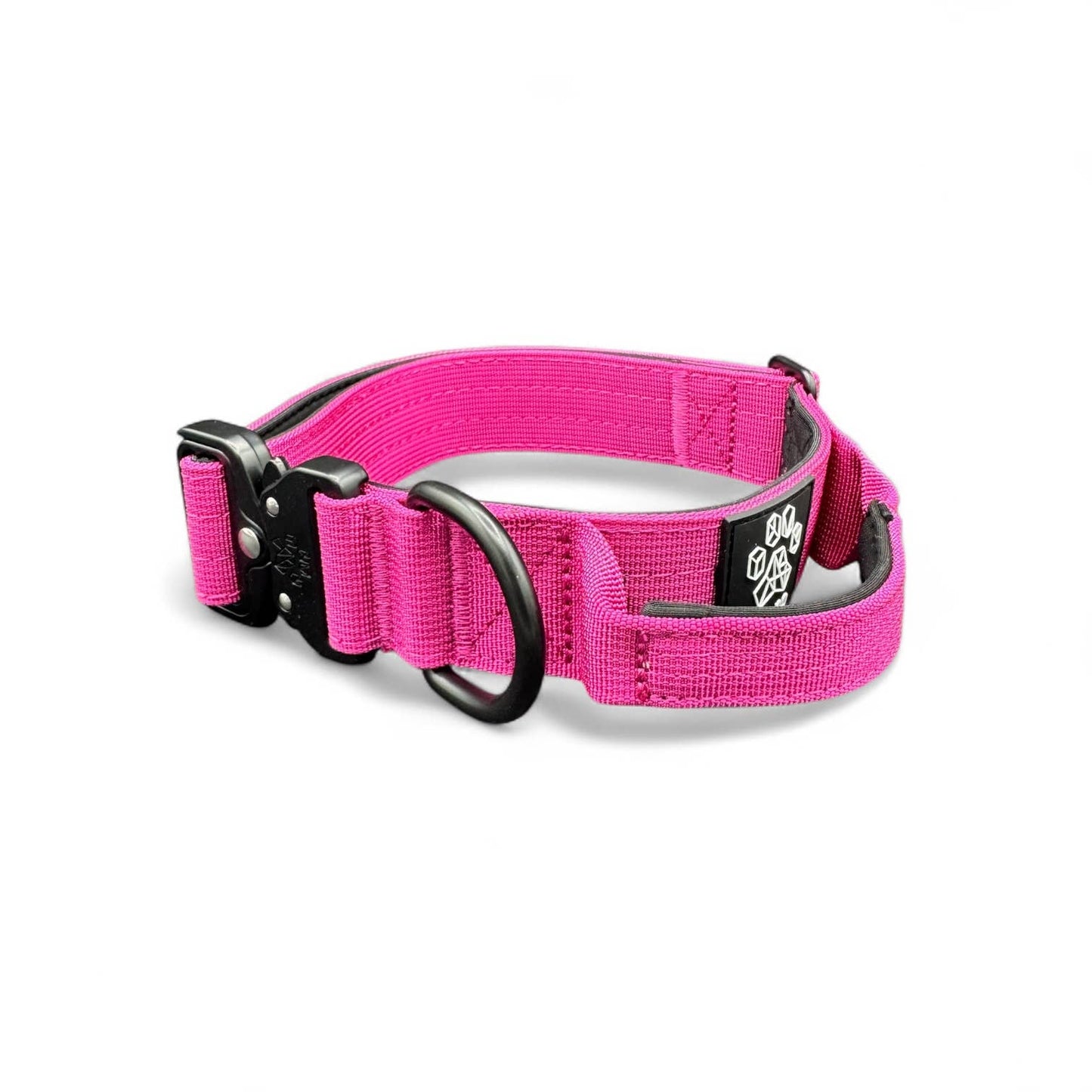 Pink Tactical Style Dog Collar