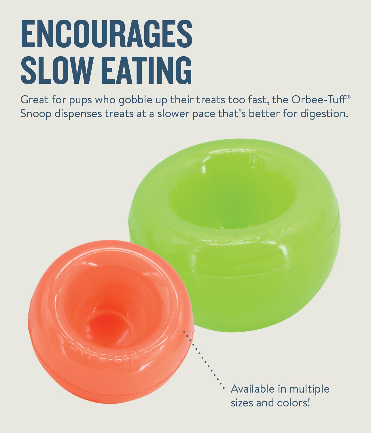 Planet Dog Orbee-Tuff Lil Snoop Treat-Dispensing Toy Red
