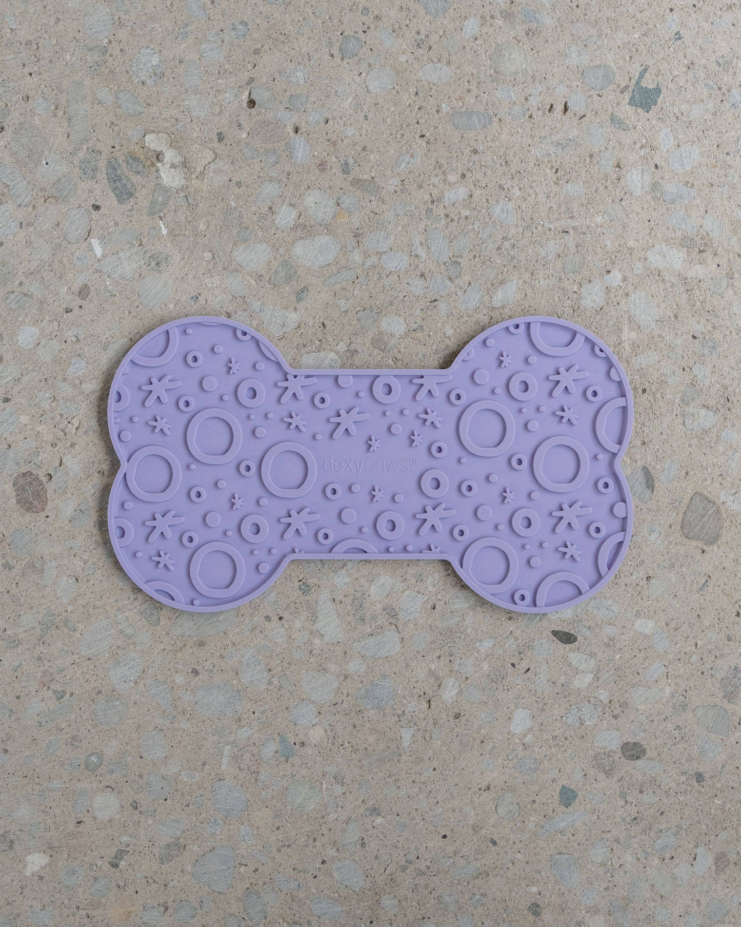 Lilac Dog Bone Enrichment Lick Mat