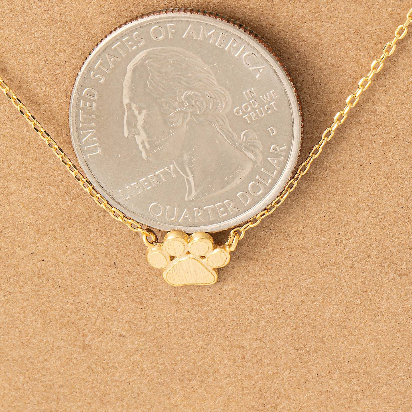Mini Paw Print Necklace