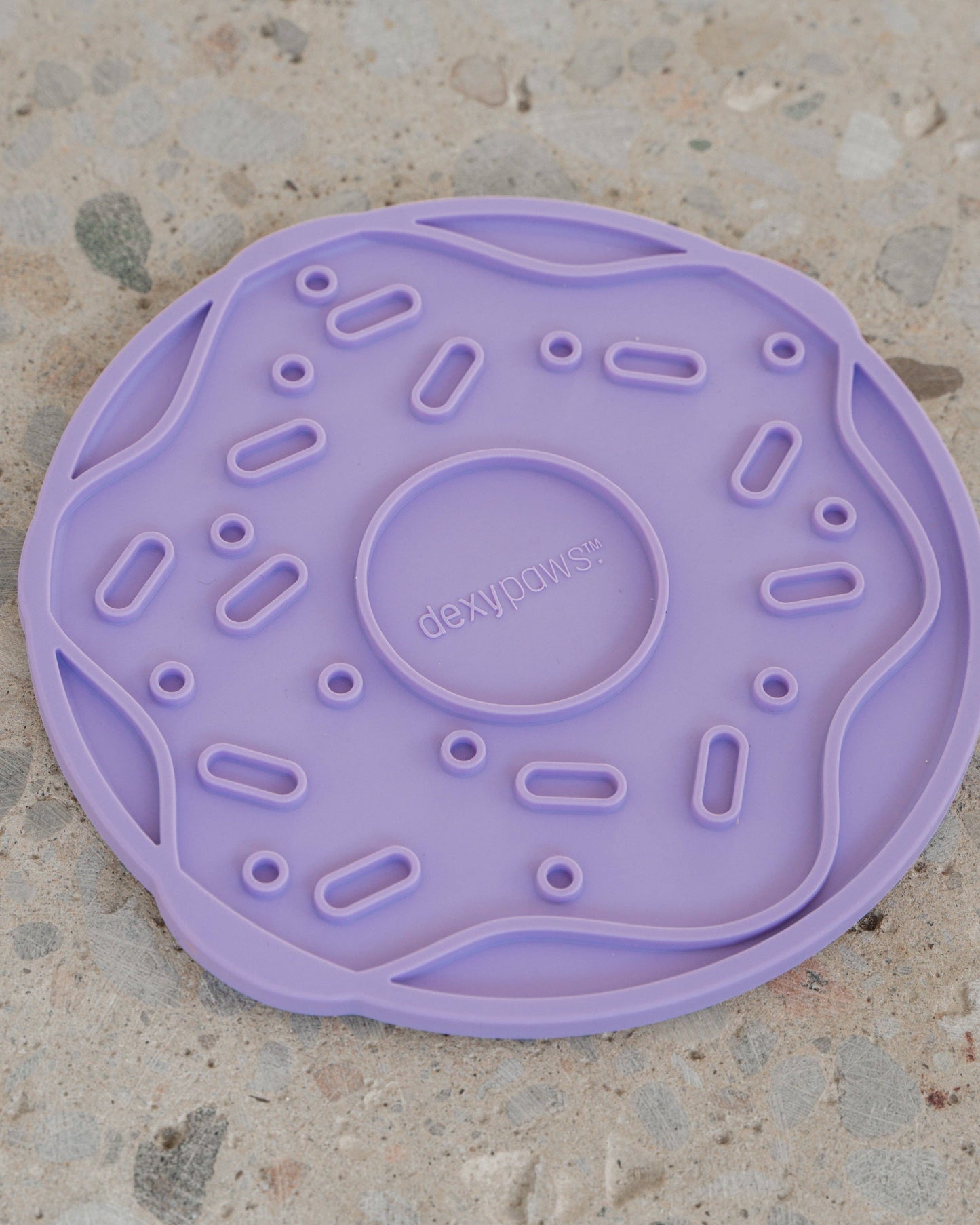 Purple Frosted Donut Lick Mat
