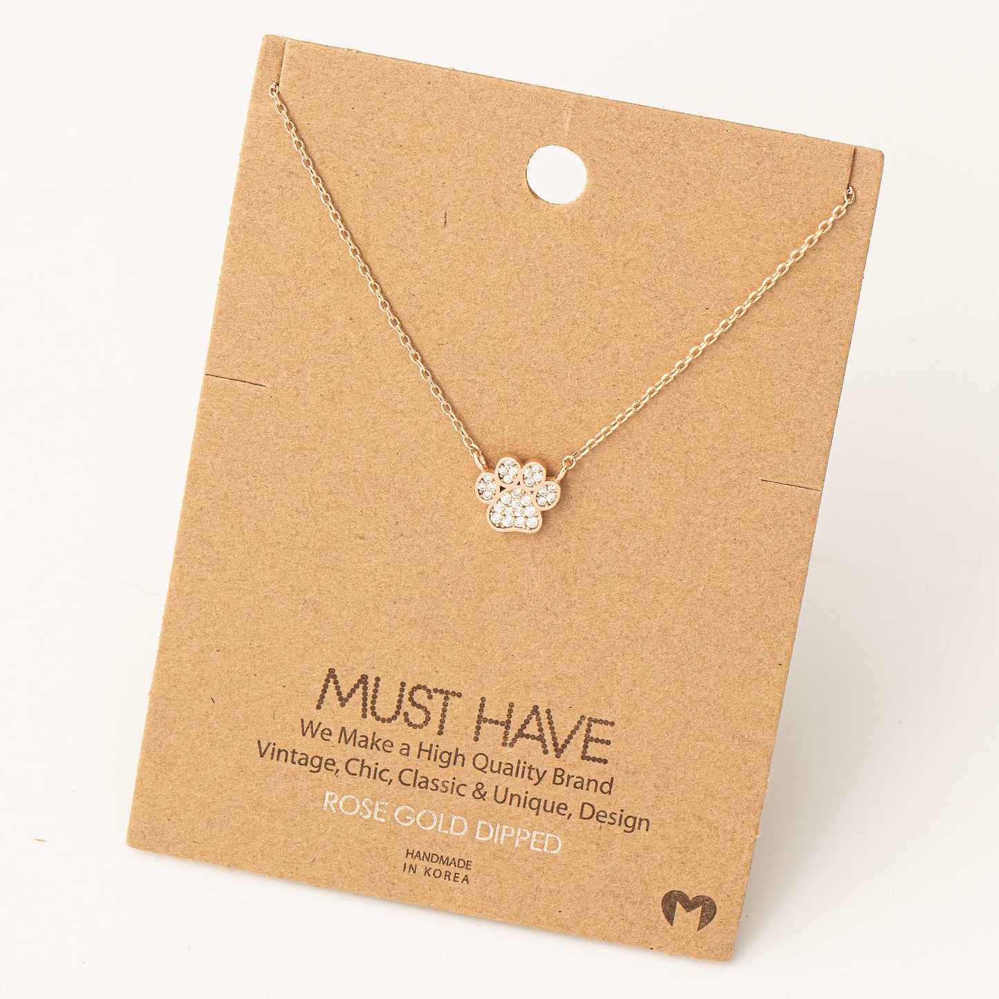 Paw Print Razzle Dazzle Necklace